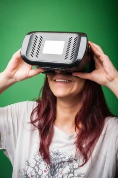 Cardboard virtual reality Stock Photos
