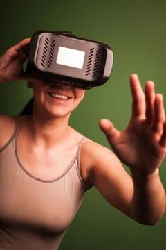 Cardboard virtual reality Stock Photos