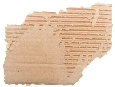 Cardboard on white Stock Photos