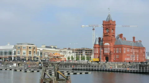 Cardiff Bay Video stock 730530