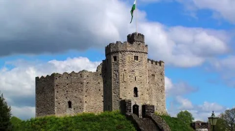 Cardiff Castle Stock Footage 12632605