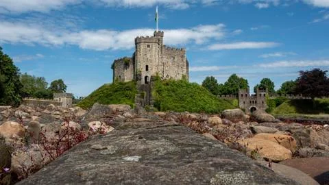 Cardiff castle Stock Photos