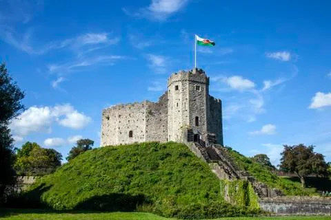 Cardiff Castle 스톡 사진