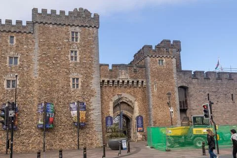 Cardiff Castle Foto stock