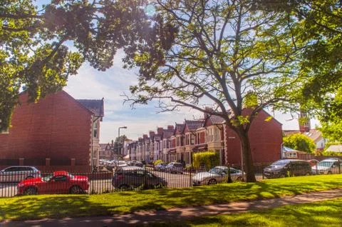 Cardiff homes Foto stock