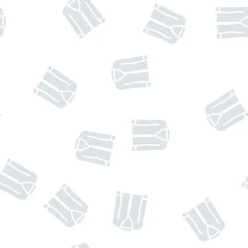 Cardigans clothing glyph vector seamless pattern Illustrazione stock