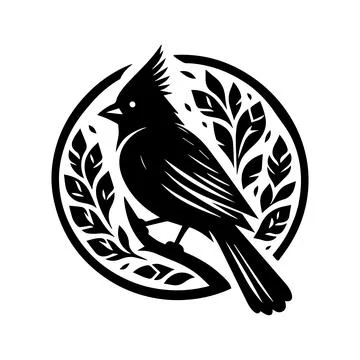 Cardinal bird logo icon vector illustration Stock Illustration