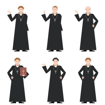 Cardinal - Catholic priest Stock Illustration
