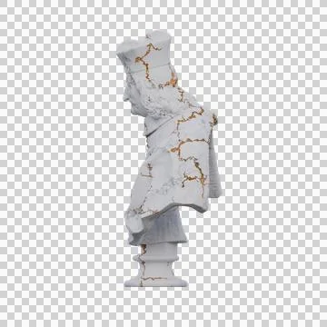 Cardinal  statue, 3d renders, isolated, perfect for your design Illustrazione stock