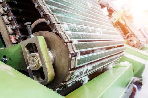 Carding machine for textile mill 스톡 사진