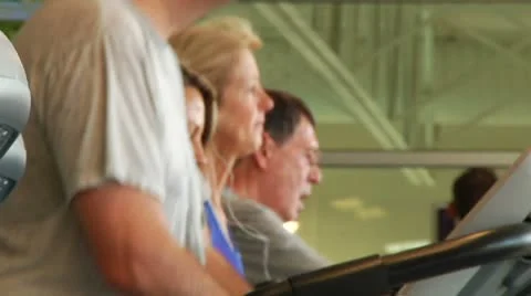 Cardio Exercise at the gym Stock Footage 8914141