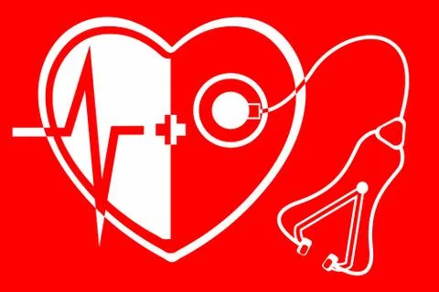 Cardio therapy concept. Vector illustration Stock Illustration