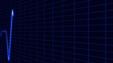 Cardiogram Green Blue Video stock 873861