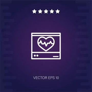 Cardiogram  icon Illustrazione stock