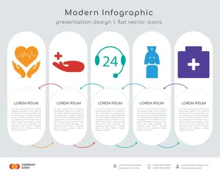 Cardiogram infographics design Stock Illustration