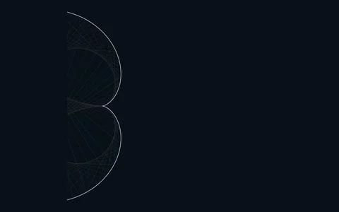 Cardioid Envelope Strings Abstract Geometric Pattern Background Stock Illustration