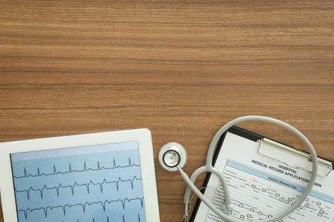 Cardiologist test Stock Photos