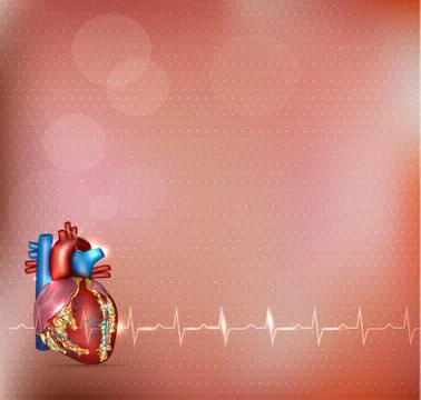 Cardiology background Stock Illustration
