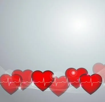 Cardiology background Stock Illustration