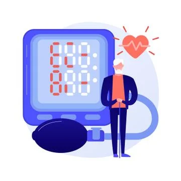 Cardiology check vector concept metaphor Stock Illustration
