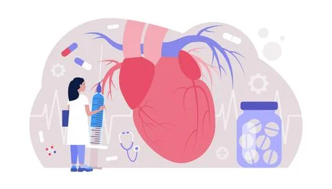 Cardiology concept Stock Illustration