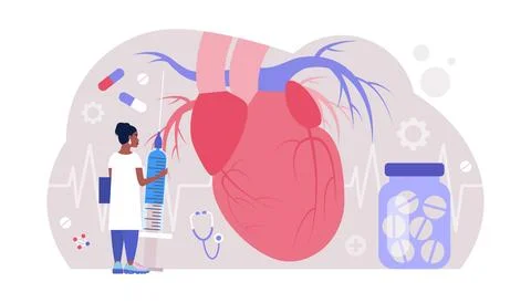 Cardiology concept Stock Illustration