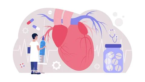 Cardiology concept Stock Illustration