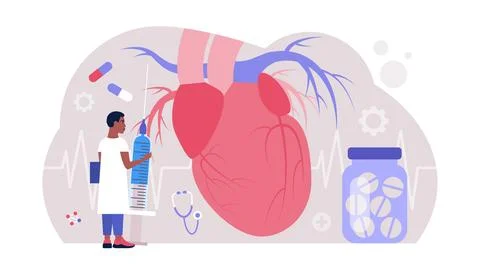 Cardiology concept Stock Illustration