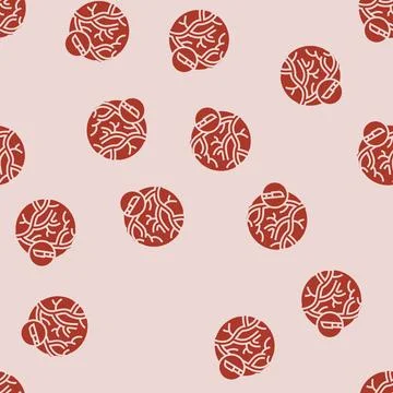 Cardiovascular surgery glyph seamless pattern Stock Illustration