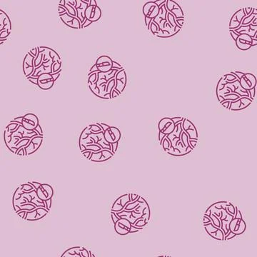Cardiovascular surgery line seamless pattern Stock Illustration
