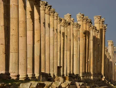 Cardo, jerash Stock Photos