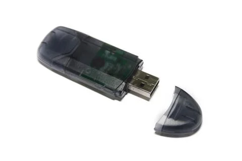 Cardreader for memory card sd, mmc, microsd, xd Stock Photos