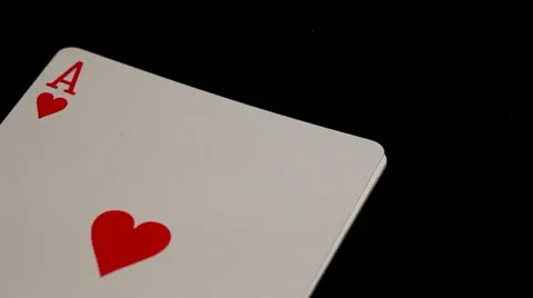 Cards aces spread Stock Footage 10839354