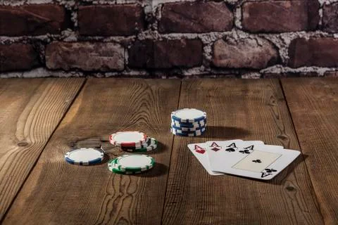 Cards and Chips Stock Photos