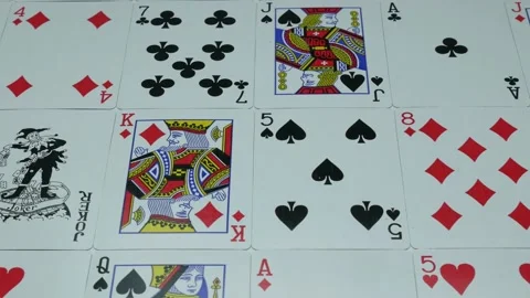 Cards for card games Stock Footage 89543824