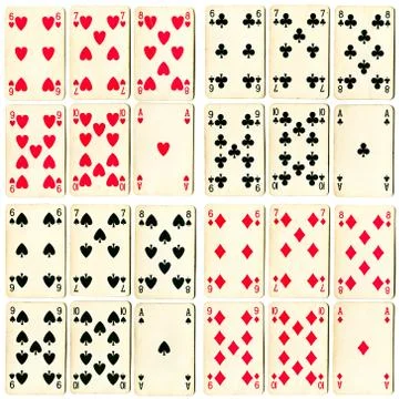 Cards collection Stock-Fotos