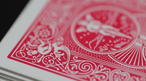 Cards in macro Video stock 42820646