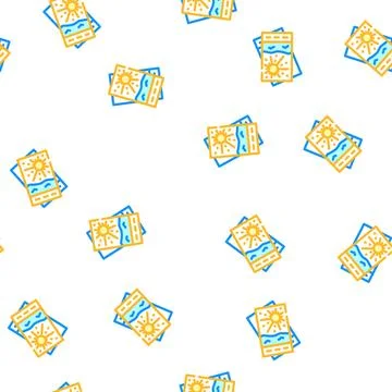 Cards magis accessory vector seamless pattern Stock Illustration