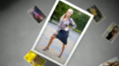 Cards with model Stock Footage 10826933