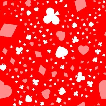 Cards seamless pattern Stock Illustration