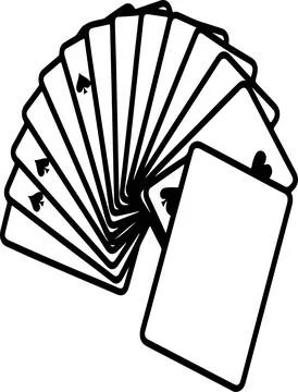Cards silhouette Stock Illustration