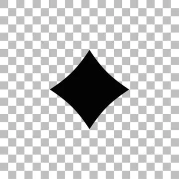 Cards suits icon flat Stock Illustration