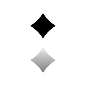 Cards suits icon flat Stock Illustration