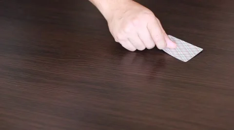 Cards on the table Stock Footage 42723027