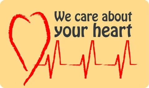 Care about heart Stock Illustration