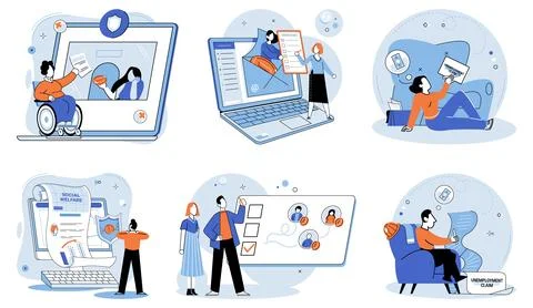 Care allowance. Timely payment is essential for meeting financial obligations Stock Illustration
