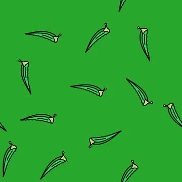 Care aloe vera vector seamless pattern Stock Illustration