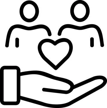 Care and support for customers icon Stock Illustration