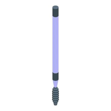 Care brush icon isometric vector. Eye makeup Stock Illustration