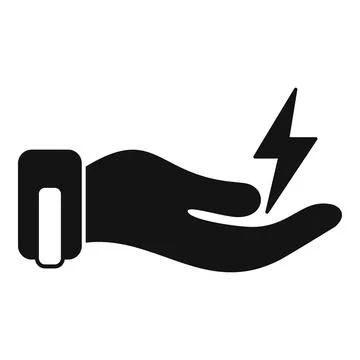 Care energy icon flat vector. Smart consumption Stock Illustration